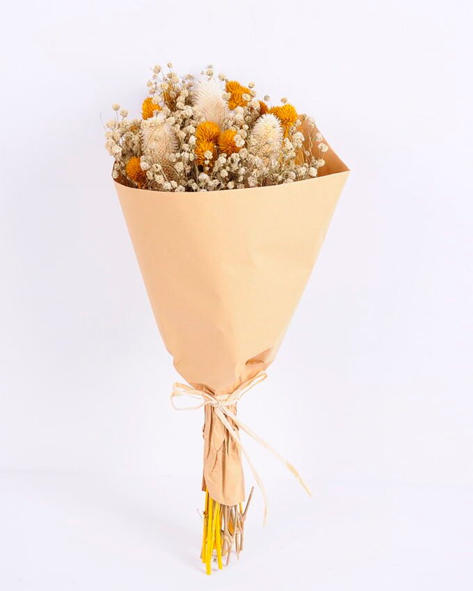 Dried Flowers 24*21*53cm natural items bouquet with paper wrapped(110g/bouquet, H:50CM) GS-56620030