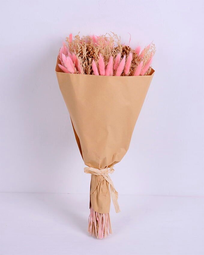 Dried Flowers 25*20*52cm natural items bouquet with paper wrapped(140g/bouquet, H:50CM) GS-56620029