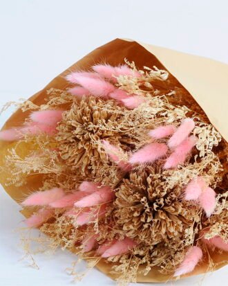 Dried Flowers 25*20*52cm natural items bouquet with paper wrapped(140g/bouquet, H:50CM) GS-56620029