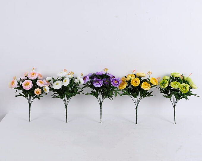 Artificial Flower Camellia Bush 7 GS-16820025-Z1_3 Artificial Flower 20*29CM Camellia Bush*7 GS-16820025-Z1