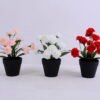 Artificial Flower 18*18*23cm Carnation in plastic pot GS-03320065