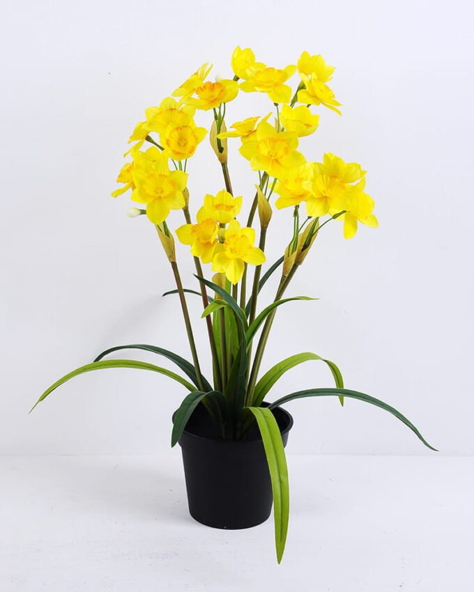 Artificial Flower 36*36*51cm Daffodil in plastic pot GS-03320081-Y1