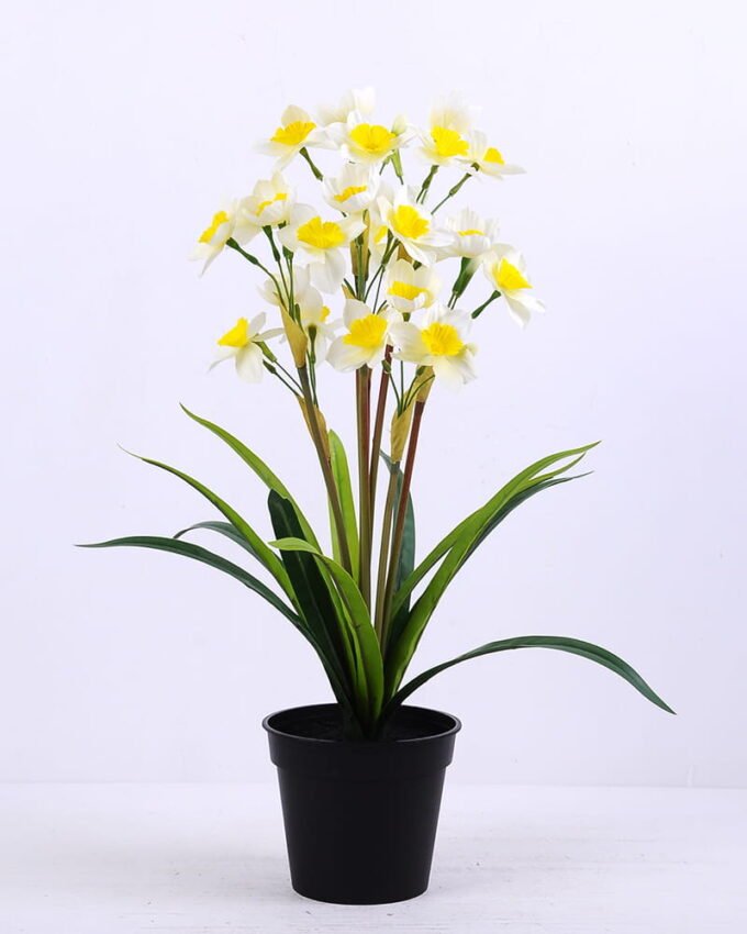 Artificial Flower 36*36*51cm Daffodil in plastic pot GS-03320081-Y2