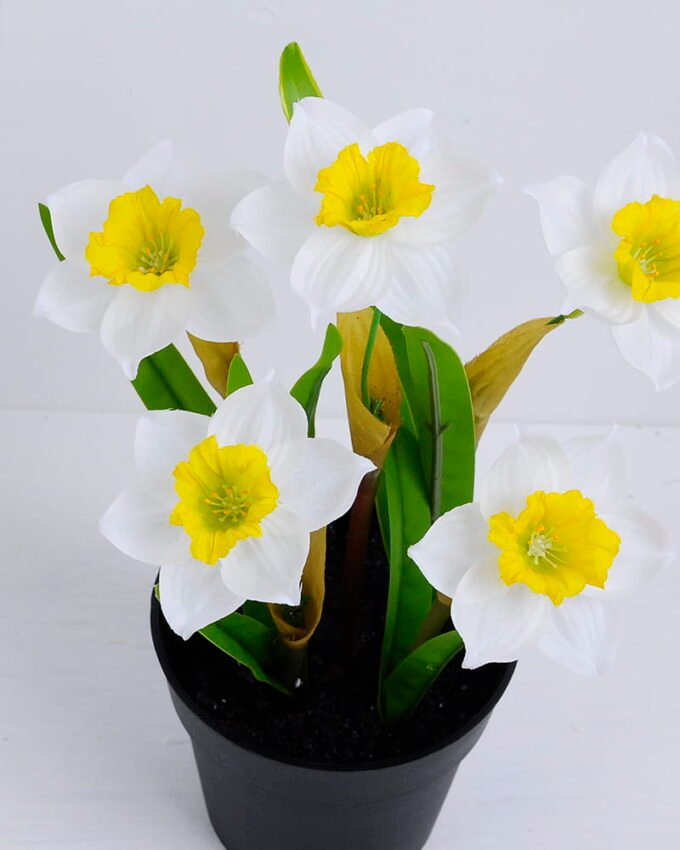Artificial Flower 19*15*25.5cm Daffodil in plastic pot GS-03320093