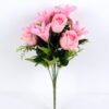 Artificial Flower 27*49CM Lily&Rose Bush*12 GS-05520064-P2