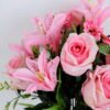 Artificial Flower 27*49CM Lily&Rose Bush*12 GS-05520064-P2