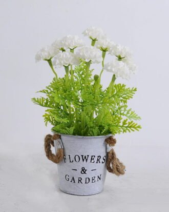 Artificial Flower 20*20*29CM Mum ball in tin pot GS-05520075-W1 Potted Flowers&Plants YeahFlower is one of Chinese leading OEM manufacturers and exporters , supplying the silk flowers, wholesale artificial trees Artificial Flower 20*20*29CM Mum ball in tin pot GS-05520075-W1
