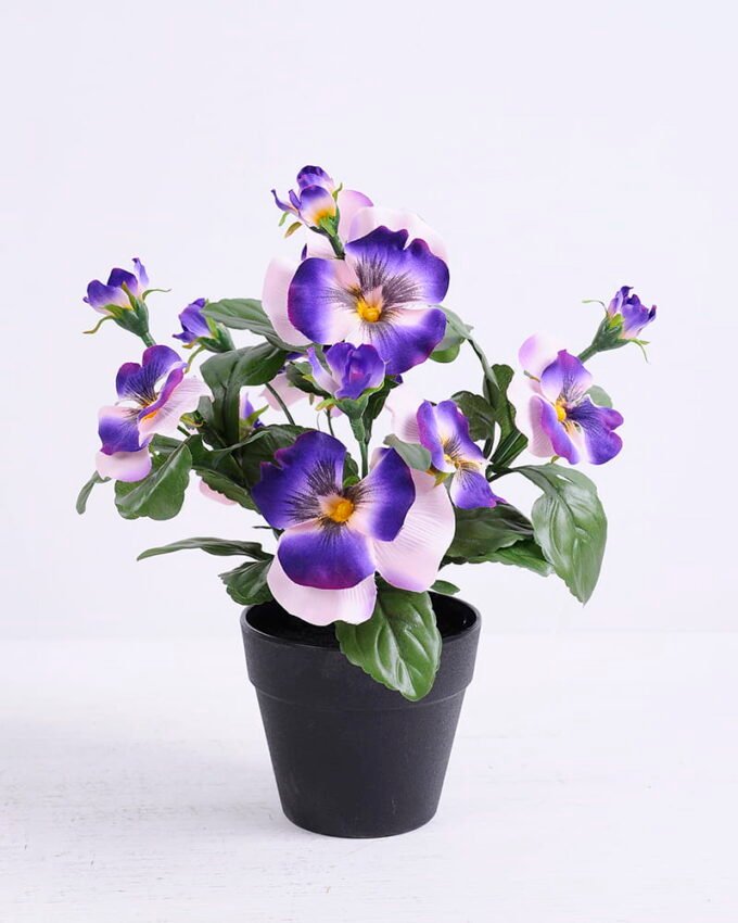 Artificial Flower 20*20*25cm Pansy in Plastic pot GS-03320066