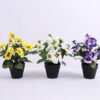 Artificial Flower 20*20*25cm Pansy in Plastic pot GS-03320066