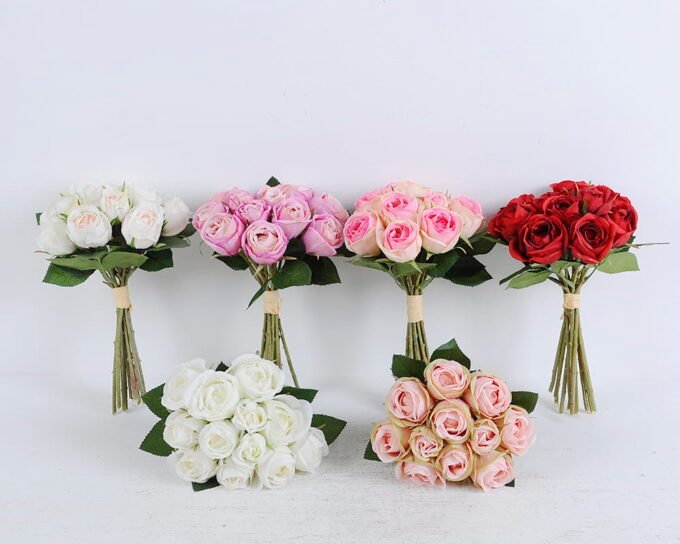 Artificial Flower ROSE BUSH*11 GS-1450076-P2