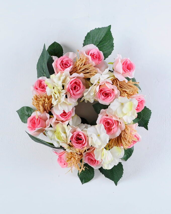 Artificial Flower 38*13*47CM Rose&Hydrange wreath GS-52720006