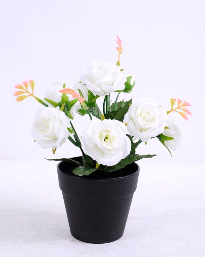 Artificial Flower 20*20*22cm Rose in Plastic pot GS-03320067
