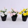 Artificial Flower 20*20*22cm Rose in Plastic pot GS-03320067