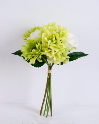 Artificial Flower 20*33CM Rose/mum/hydrange bouquet*7 GS-16820023-G1
