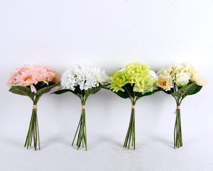 Artificial Flower 20*33CM Rose/mum/hydrange bouquet*7 GS-16820023-G1