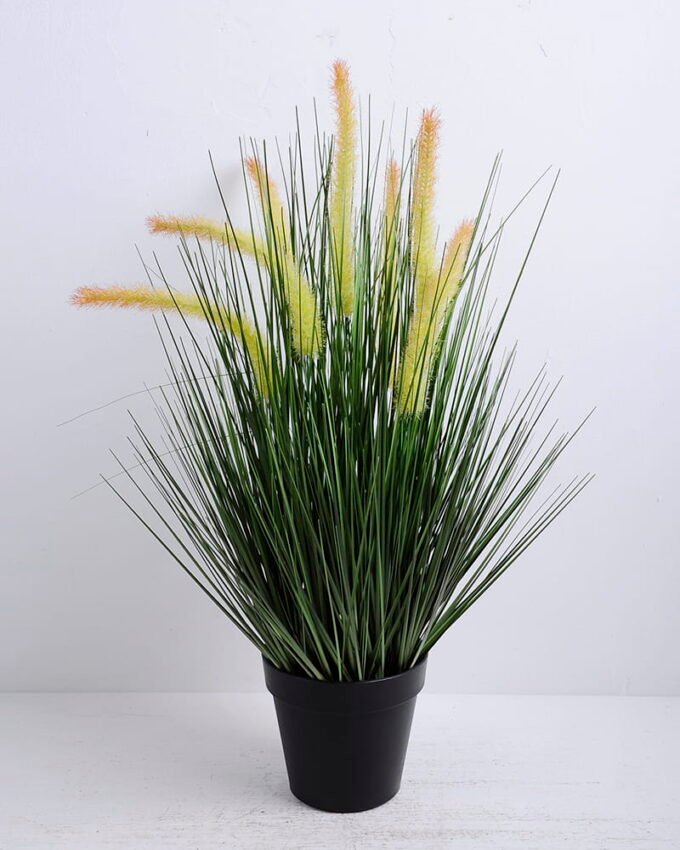 Artificial Grass 40*39*55CM Bristlegrass in plastic pot GS-45720048