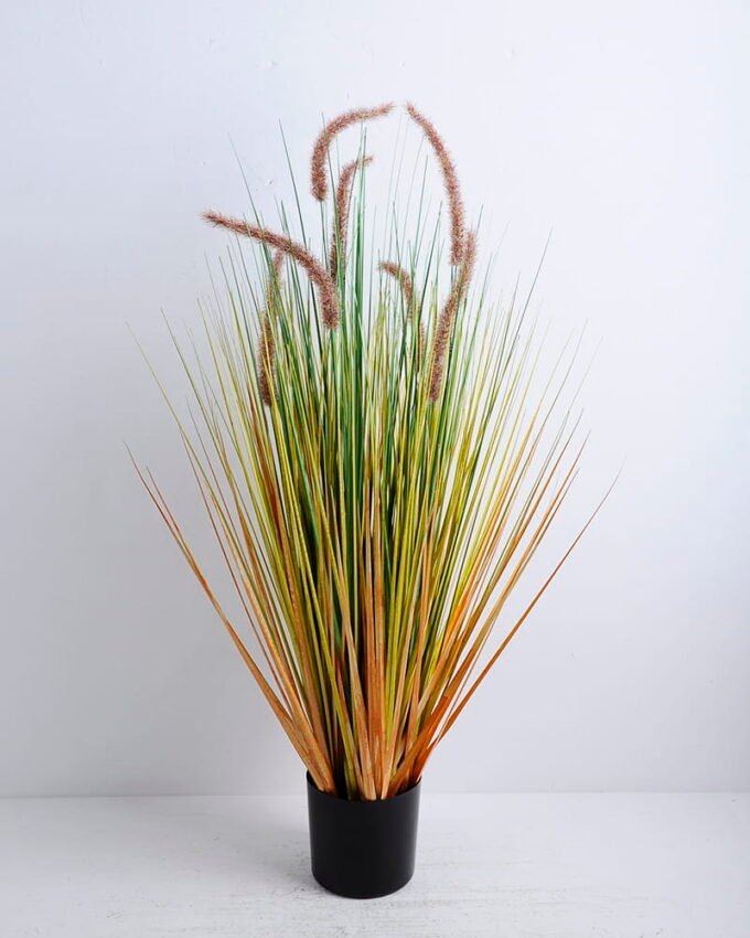 Artificial Grass 50*44*86CM Bristlegrass in plastic pot GS-45720049