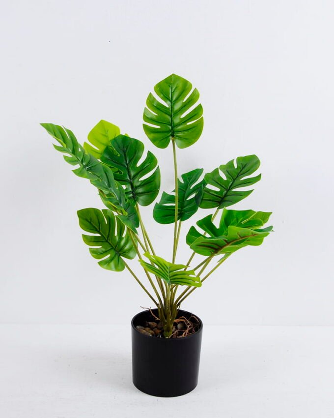 Artificial Plant Monstera leaves in plastic pot GS-06020009_2 Artificial Plant 30*34*35CM Monstera leaves in plastic pot GS-06020009