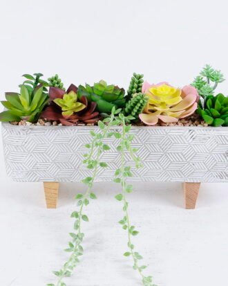 Artificial succulent 29*10*34cm Succulent plants in cement pot GS-51720201 Succulent YeahFlower is one of Chinese leading OEM manufacturers and exporters , supplying the silk flowers, wholesale artificial trees Artificial succulent 29*10*34cm Succulent plants in cement pot GS-51720201