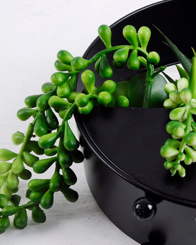 Artificial succulent 19*15*27cm Succulent plants in metal pot GS-51720177