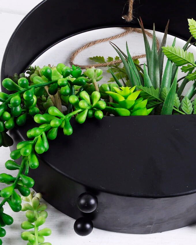 Artificial succulent 27*30*54cm Succulent plants in metal pot GS-51720178