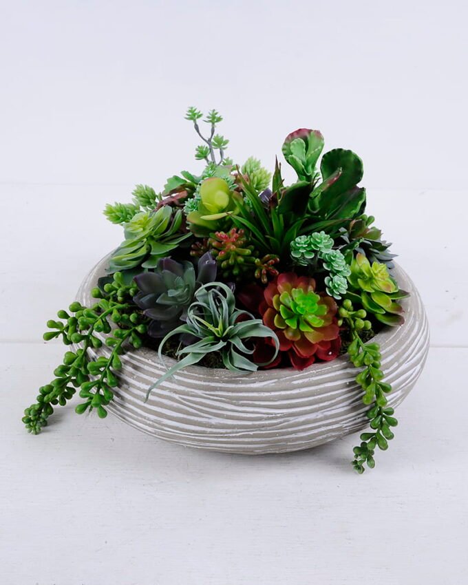 Artificial succulent 37*35*26cm Succulent plants in paper pot GS-51720168