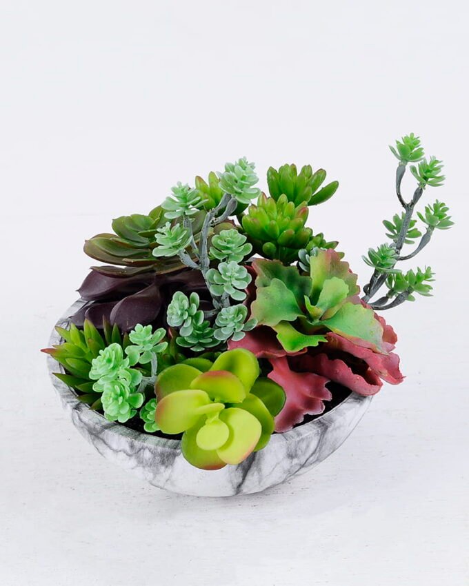 Artificial succulent 20*23*20cm Succulent plants in paper pot GS-51720169