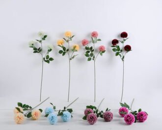 Artificial Flower 12*65CM Mum Ball Spray*3 GS-26220025-B1