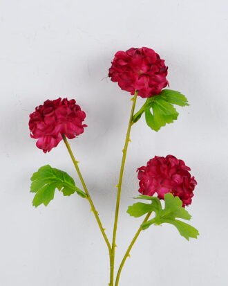 Artificial Flower 16*69CM Mum ball spray*3 GS-26220057-R2 Single Flowers YeahFlower is one of Chinese leading OEM manufacturers and exporters , supplying the silk flowers, wholesale artificial trees Artificial Flower 16*69CM Mum ball spray*3 GS-26220057-R2
