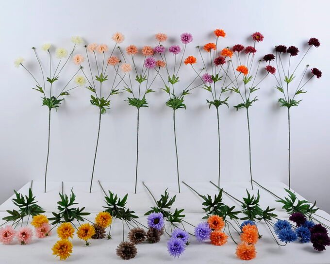 Artificial Flower 19*75CM Mum spray*5 GS-26220066-R2