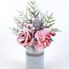 Artificial Flower 26*22*41cm Rose Hydrangea in Metal pot GS-03320121-R1