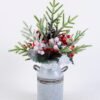 Artificial Flower 26*22*41cm Rose Hydrangea in Metal pot GS-03320121-R1