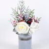 Artificial Flower 26*22*41cm Rose Hydrangea in Metal pot GS-03320121-W1