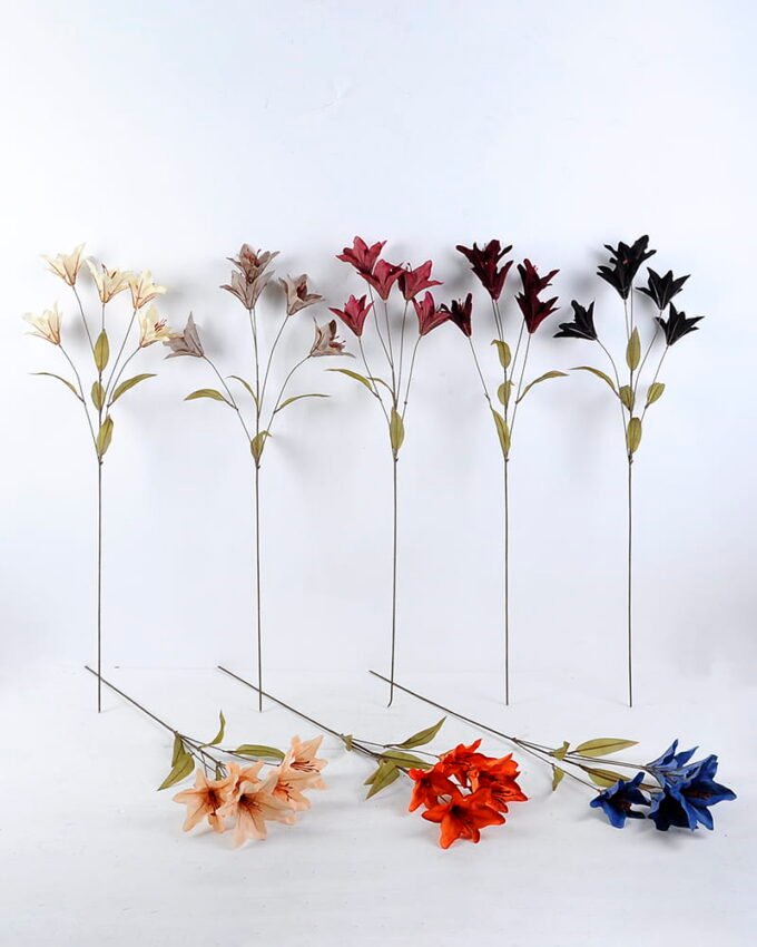 Artificial Flower 26 76CM Lily spray 5 GS-26220051-B1_7 Artificial Flower 26*76CM Lily spray*5 GS-26220051-B1