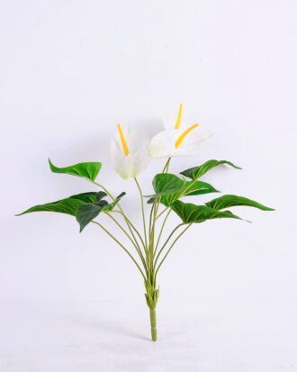 Artificial Flower 32*36*31CM Anthurium Leaves In Plastic Pot GS-06020003-W1
