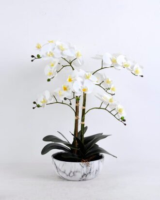 Artificial Flower 50*42*60CM Orchid in cement pot GS-15420026