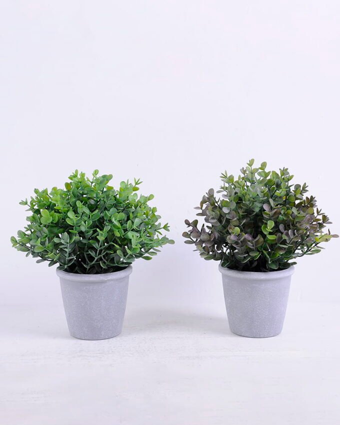 Artificial Plant 18*18*20CM Eucalyptus in plastic pot GS-60220008