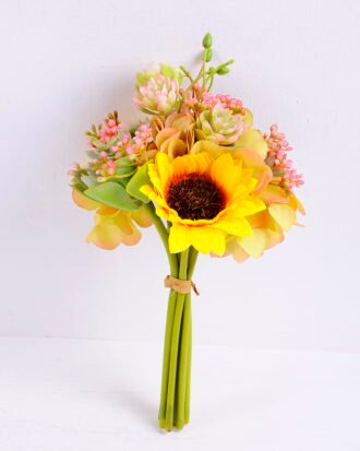 Artificial Flower 15*15*25CM Gypsophila&Succulent Bouquet GS-61020003