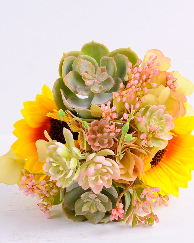 Artificial Flower 15*15*25CM Gypsophila&Succulent Bouquet GS-61020003