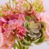 Artificial Flower 15 15 25CM Rose Succulent Bouquet GS-61020010-P1_6 Artificial Flower 15*15*25CM Rose&Succulent Bouquet GS-61020010-P1