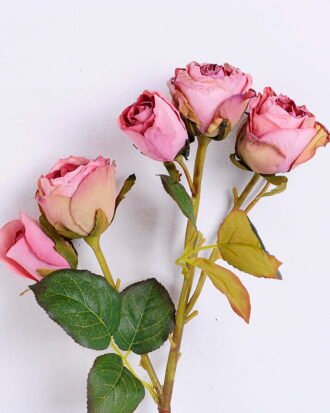 Artificial Flower 15*43CM Rose spray*5 GS-40720010-P1