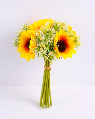 Artificial Flower 18*16*26CM Gypsophila&Sunflower Bouquet GS-61020001