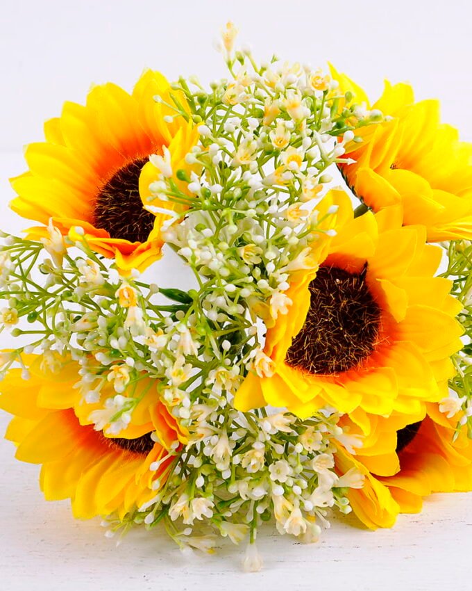 Artificial Flower 18*16*26CM Gypsophila&Sunflower Bouquet GS-61020001