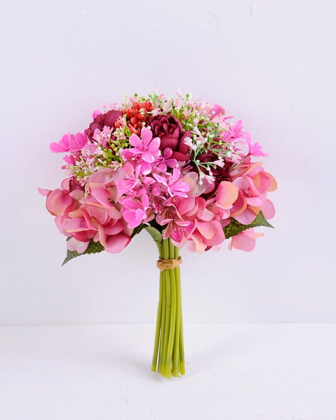 Artificial Flower 19*19*25CM Rose&Hydrange&Gypsophila Bouquet GS-61020009-R1