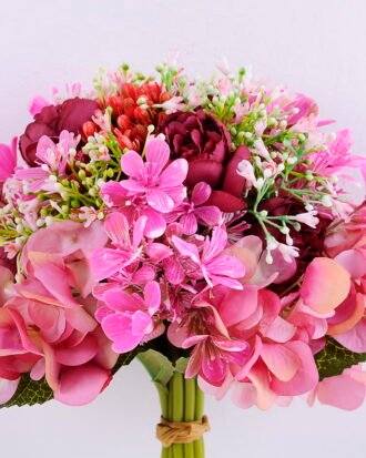 Artificial Flower 19*19*25CM Rose&Hydrange&Gypsophila Bouquet GS-61020009-R1 Bouquet YeahFlower is one of Chinese leading OEM manufacturers and exporters , supplying the silk flowers, wholesale artificial trees Artificial Flower 19*19*25CM Rose&Hydrange&Gypsophila Bouquet GS-61020009-R1