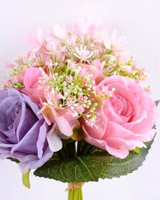 Artificial Flower 20*18*30CM Rose&Gypsophila Bouquet GS-61020007-P1