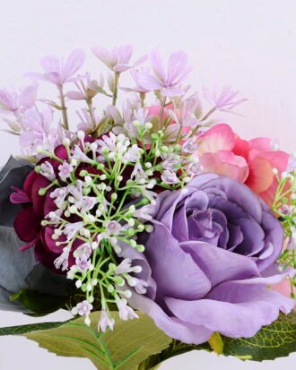Artificial Flower 20*18*30CM Rose&Gypsophila Bouquet GS-61020007-Z1