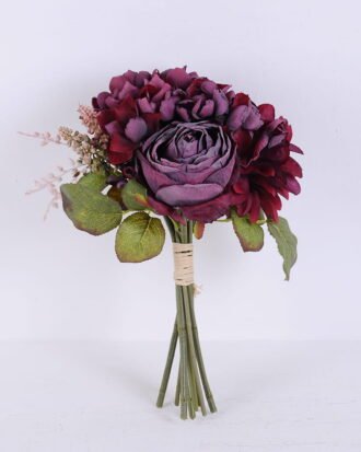 Artificial Flower 21*27CM Rose and dahlia bouquet*9 GS-28220001P0P24-R1