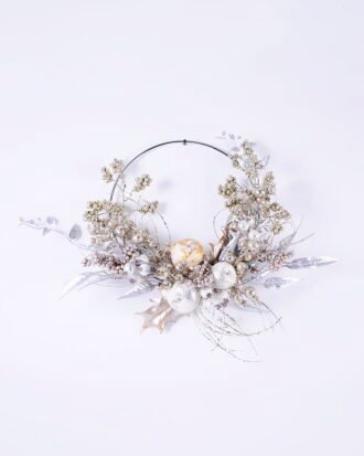 Artificial Branch fruit 58*13*49CM Christmas arrangement on wire ring GS-13620005