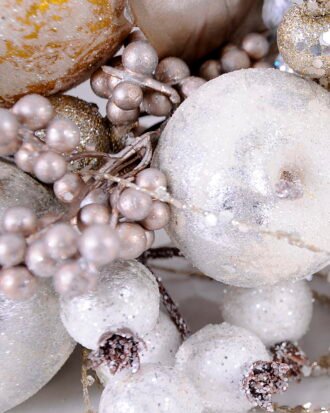 Artificial Branch fruit 58*13*49CM Christmas arrangement on wire ring GS-13620005